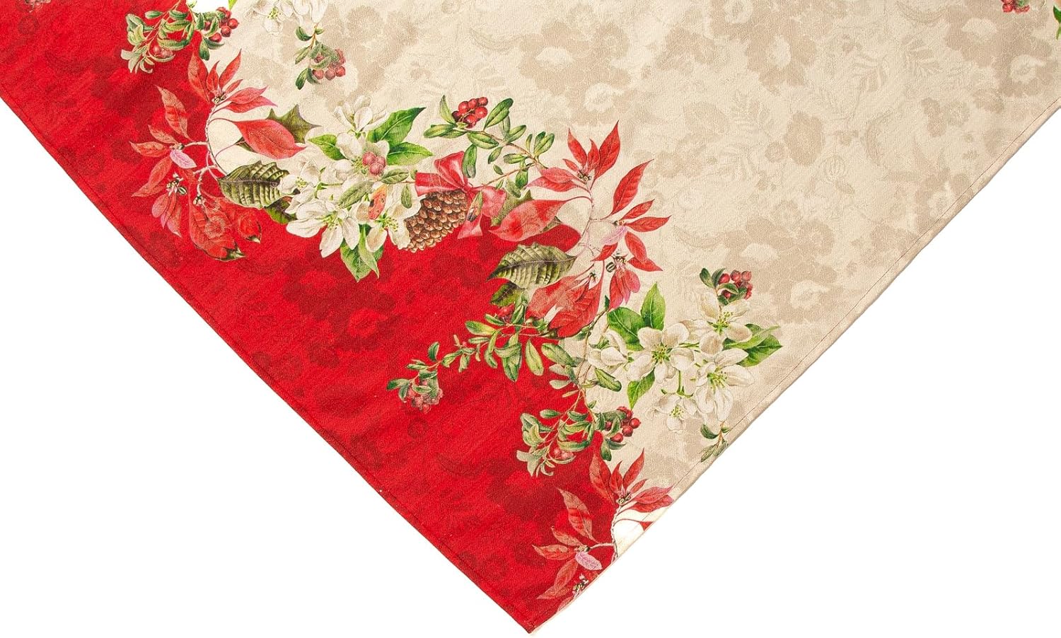 Tovaglia Gobelin Montmartre Posti Rettangolare Jacquard Natalizia Made in Italy Varie misure