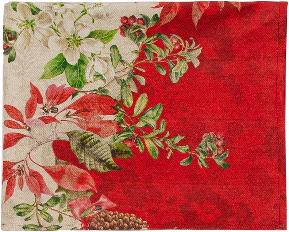 Tovaglia Gobelin Montmartre Posti Rettangolare Jacquard Natalizia Made in Italy Varie misure