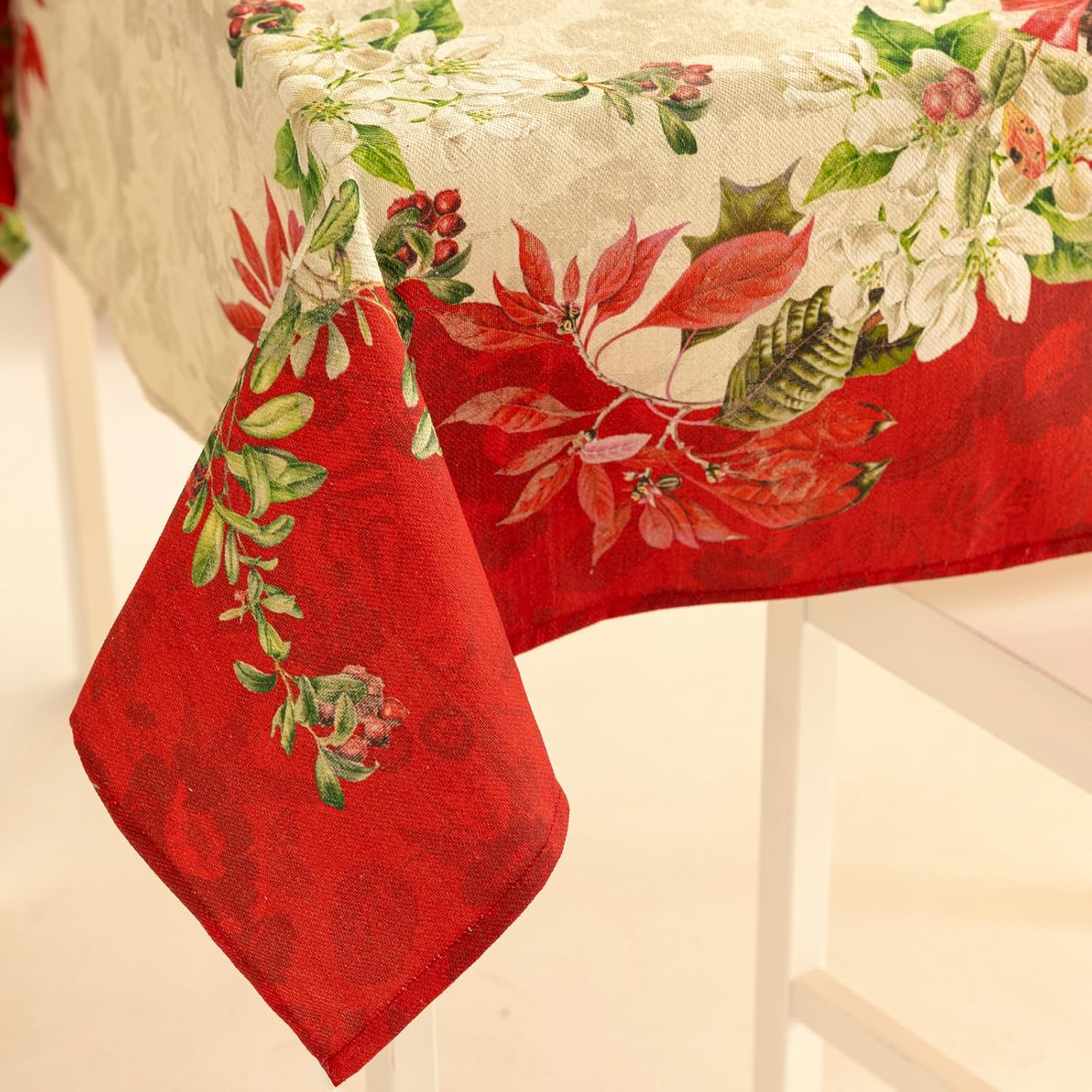 Tovaglia Gobelin Montmartre Posti Rettangolare Jacquard Natalizia Made in Italy Varie misure