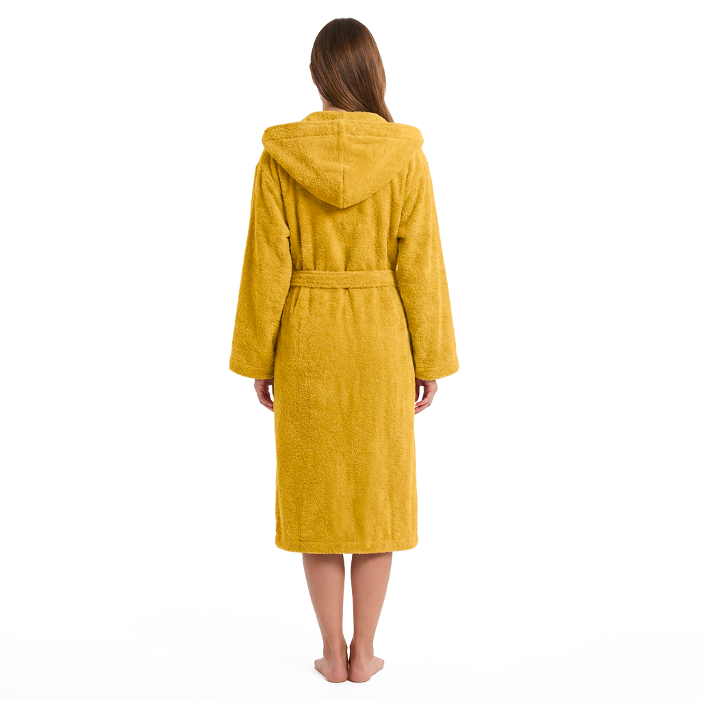 Accappatoio Uomo Donna Marte 100% Cotone Spugna 420 g/m² con Cappuccio Tasche e Cintura Morbido Assorbente Taglie S XXL Vari Colori