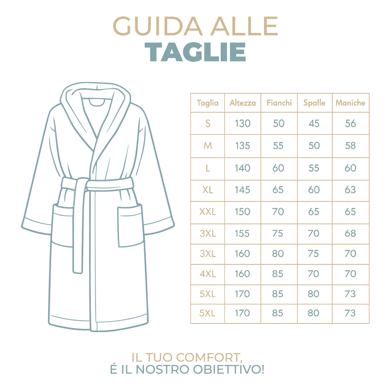 Accappatoio Uomo Donna Marte 100% Cotone Spugna 420 g/m² con Cappuccio Tasche e Cintura Morbido Assorbente Taglie S XXL Vari Colori
