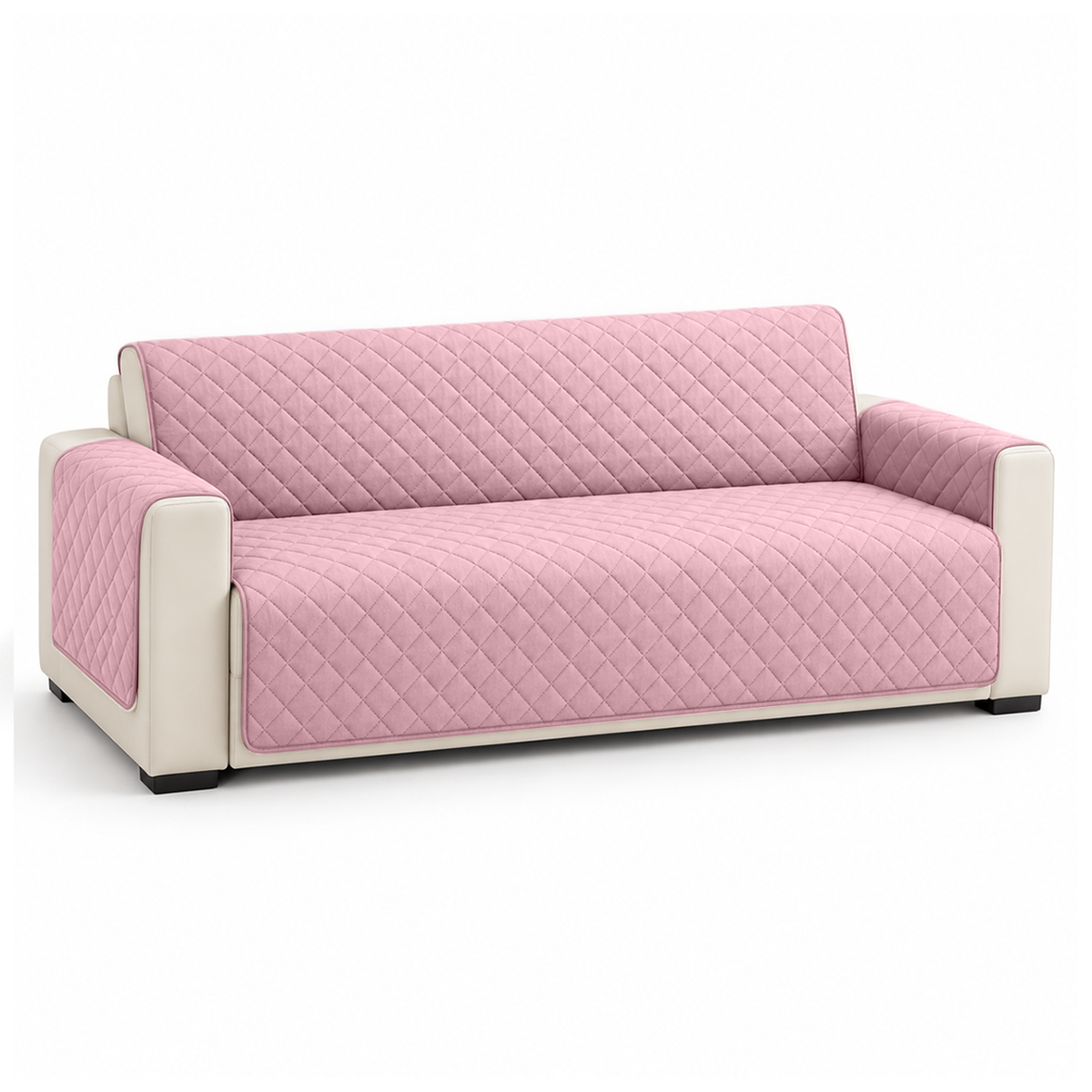 Copridivano 2 Posti Impermeabile con Braccioli Antiscivolo Double Face Trapuntato Lavabile Protezione Anti Macchia Anti Graffio Pet Friendly per Cani e Gatti