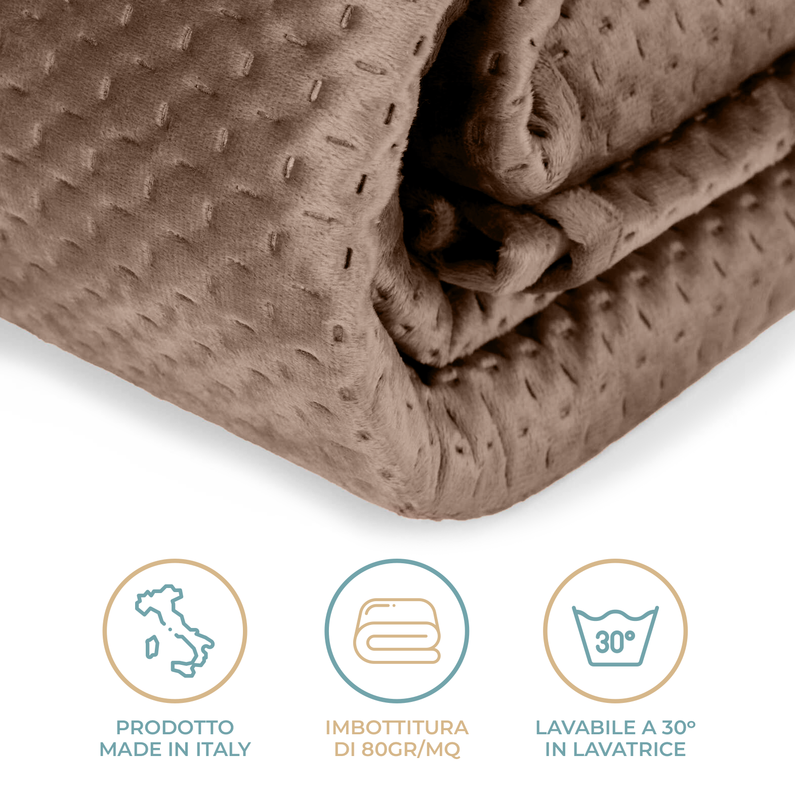 Copriletto Velluto Trapuntato 260x270 cm Morbido ed Elegante per Letto Matrimoniale 2 Piazze Design Raffinato Velour