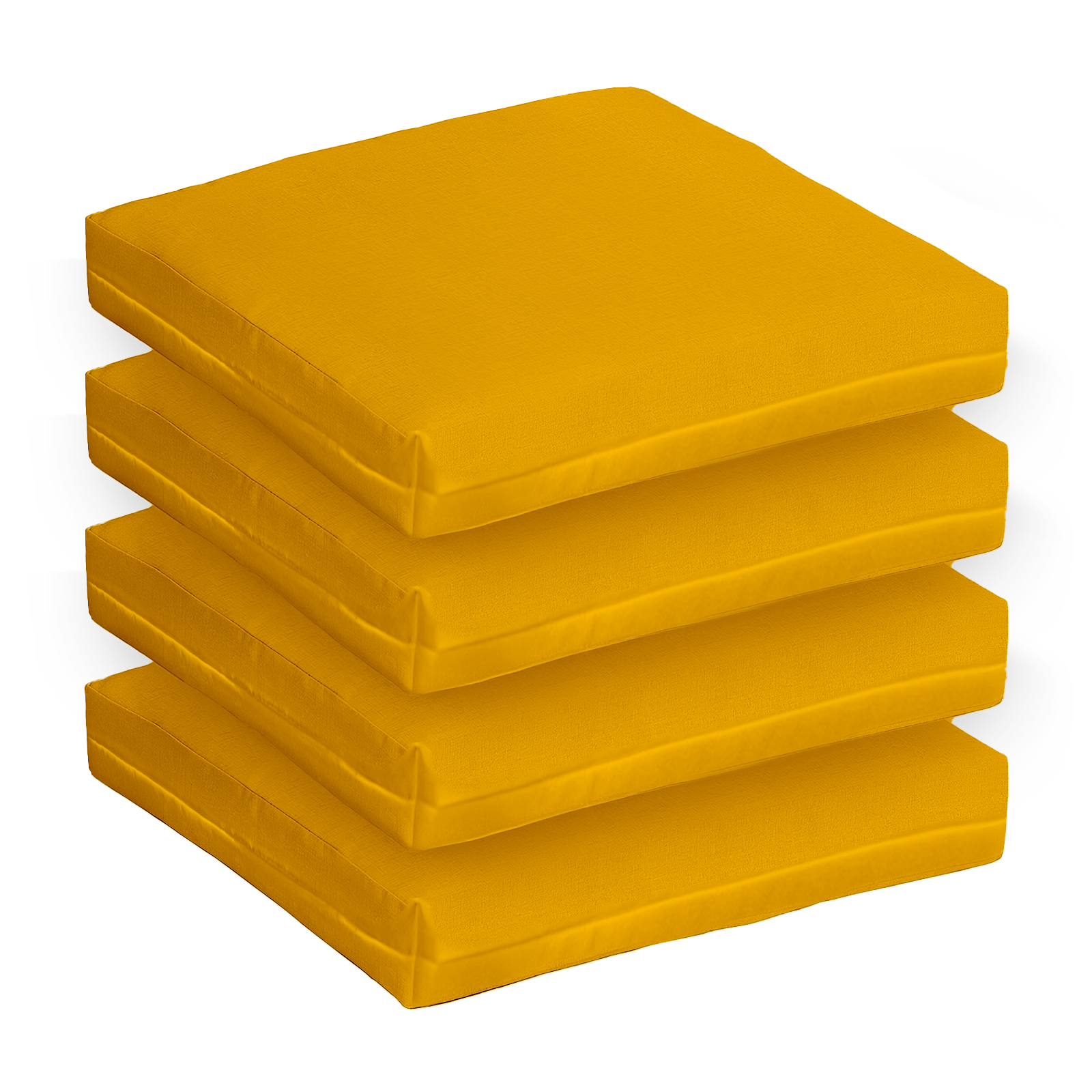 Set 4 Cuscini da Esterno per Salottino in Rattan 58×51 cm – Sfoderabili, Tessuto in Poliestere, Spessore 5 cm, Made in Italy