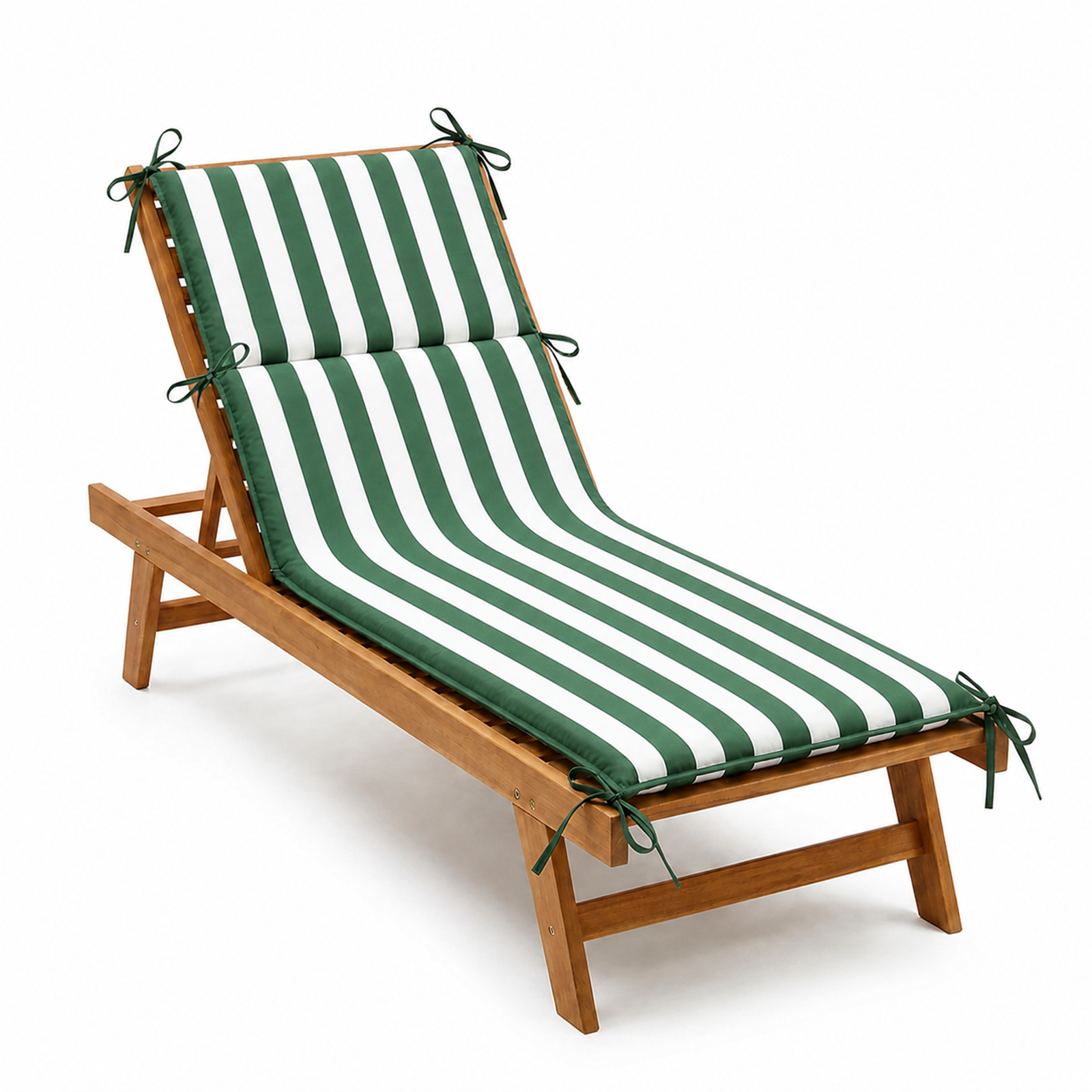 Cuscino per Lettino da Esterno Materassino Imbottito 60x190 cm con Laccetti Vari colori