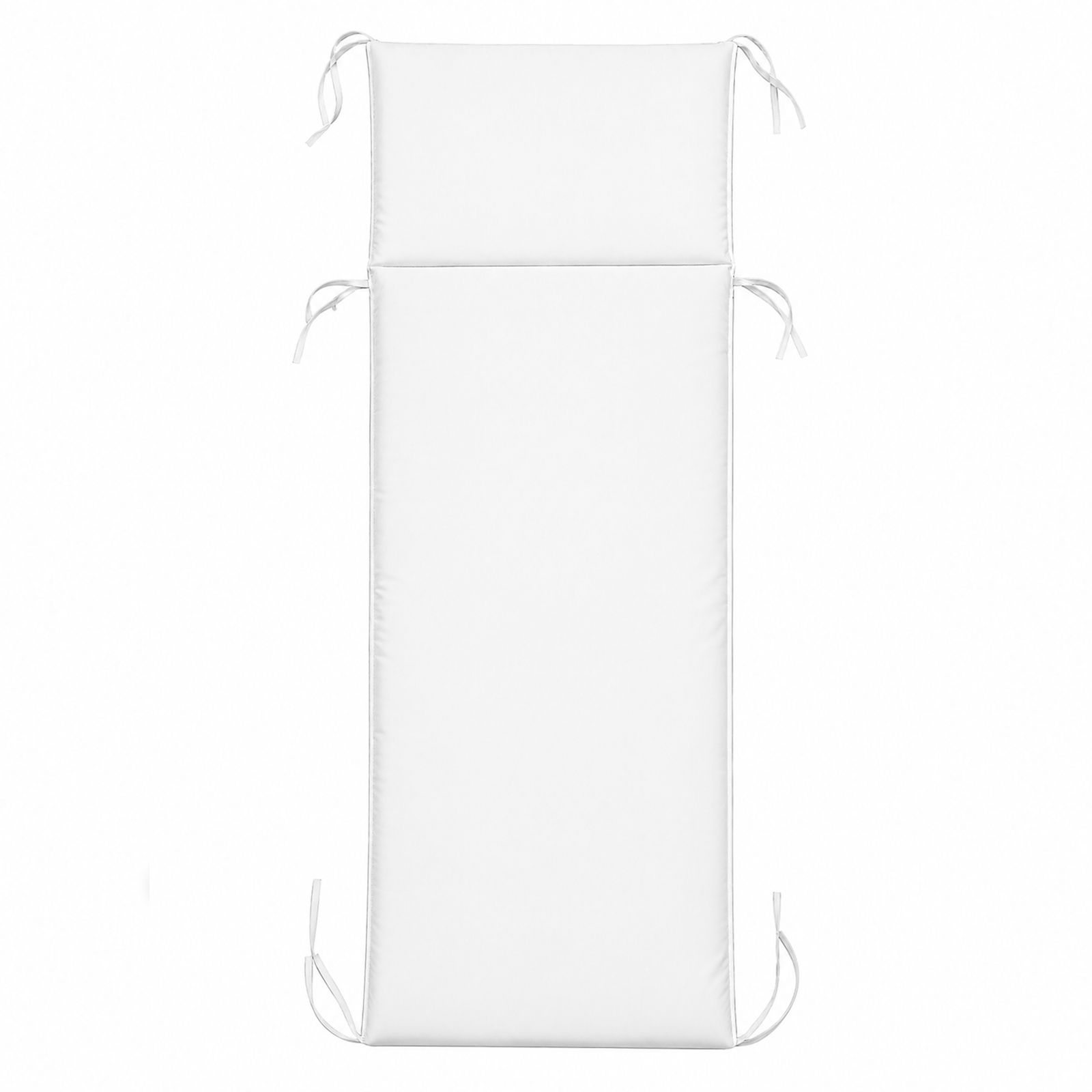 Cuscino per Lettino da Esterno Materassino Imbottito 60x190 cm con Laccetti Vari colori