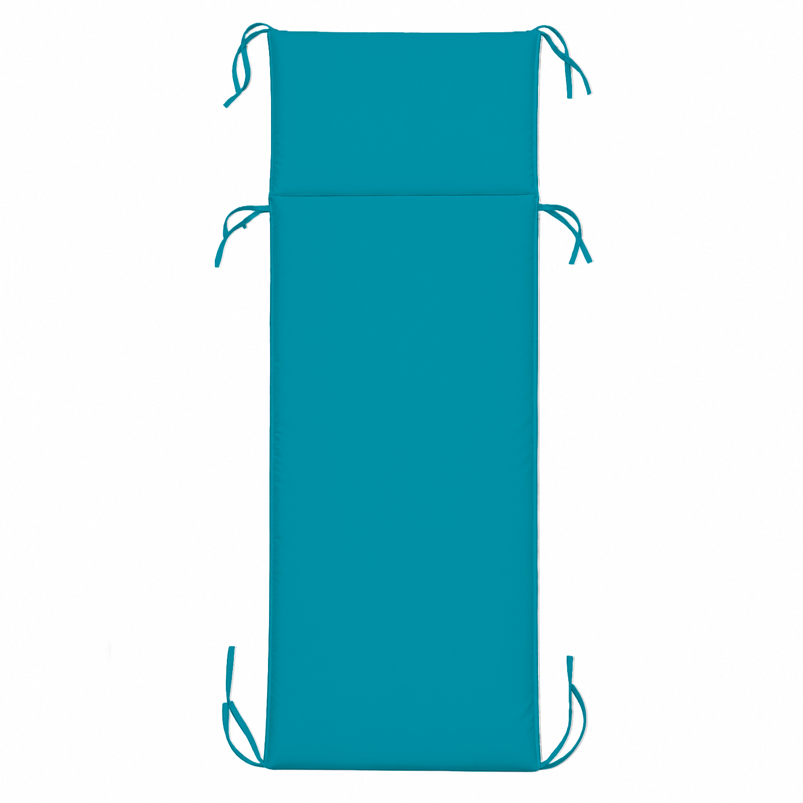 Cuscino per Lettino da Esterno Materassino Imbottito 60x190 cm con Laccetti Vari colori