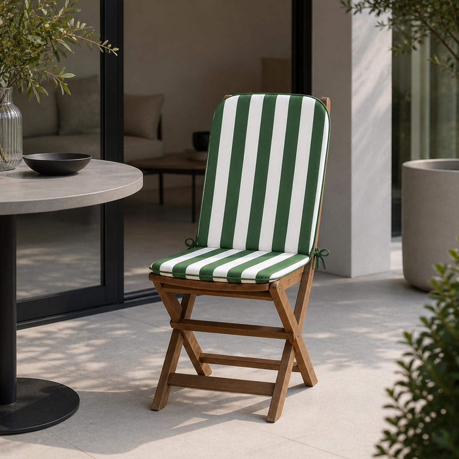 Copricuscino Imbottito per Sedia Sdraio 45x90 cm con Elastico e Laccetti Ideale per Giardino Patio e Campeggio Vari colori