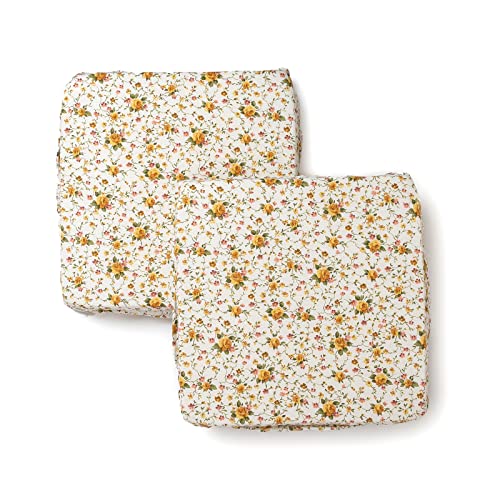 Cuscini Coprisedia Con Fascia Elastica PANAMA – Giallo Oro, Set 4 Pezzi, 38x38 Cm, Sfoderabili, 100% Cotone, Made In Italy