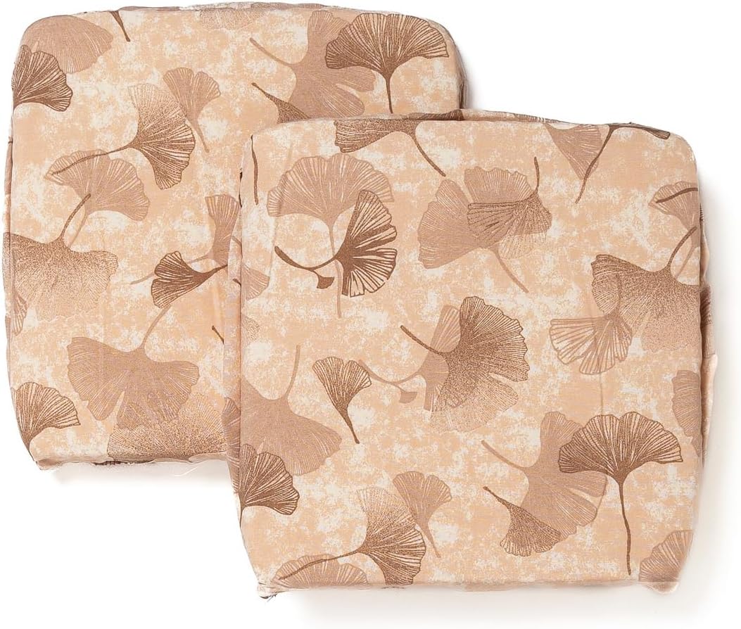 Cuscini Copri Sedie Cucina Con Fascia Elastica Sfoderabili con Zip Imbottiti 40x40x4,5 cm Sinfonia