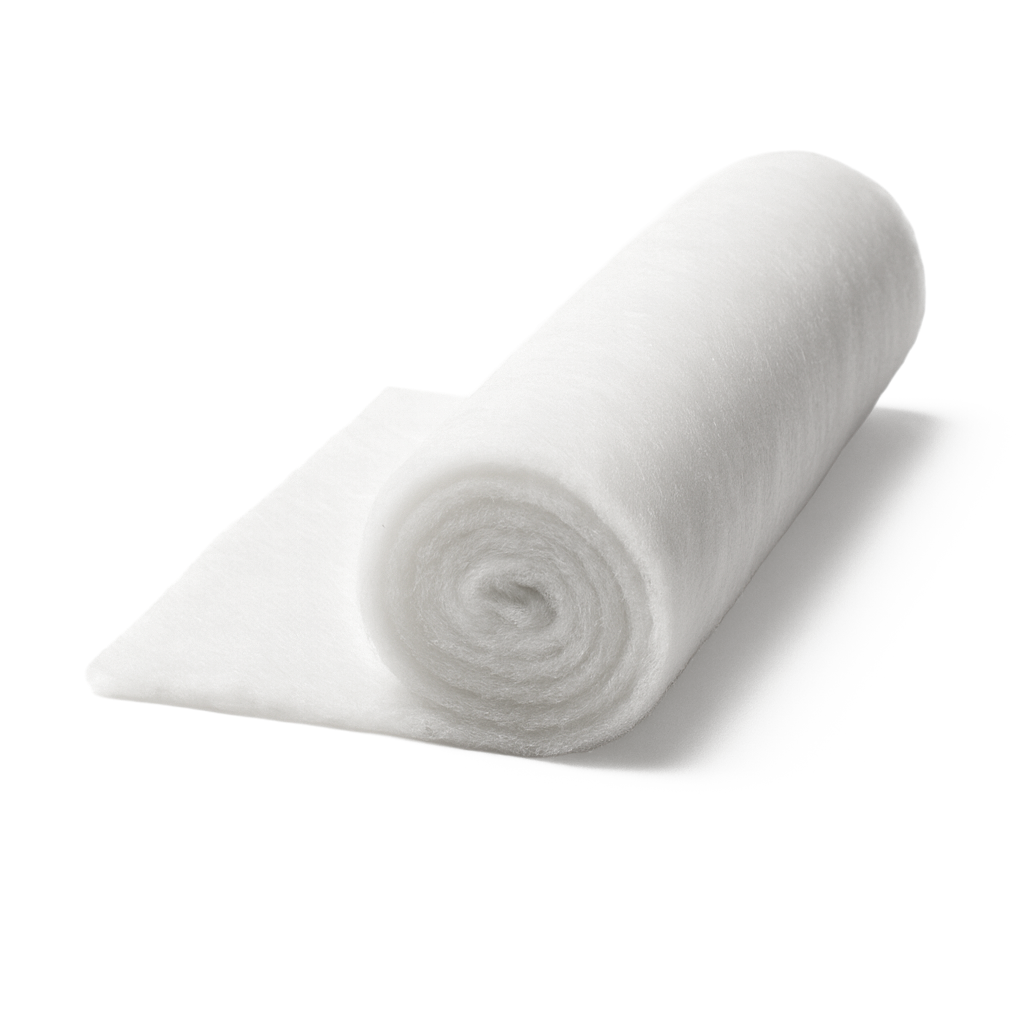 Ovatta per Imbottituraa metraggio in Fibra di Poliestere Morbida Anallergica e Lavabile Spessore 100 g / 200 g Larghezza 150 cm