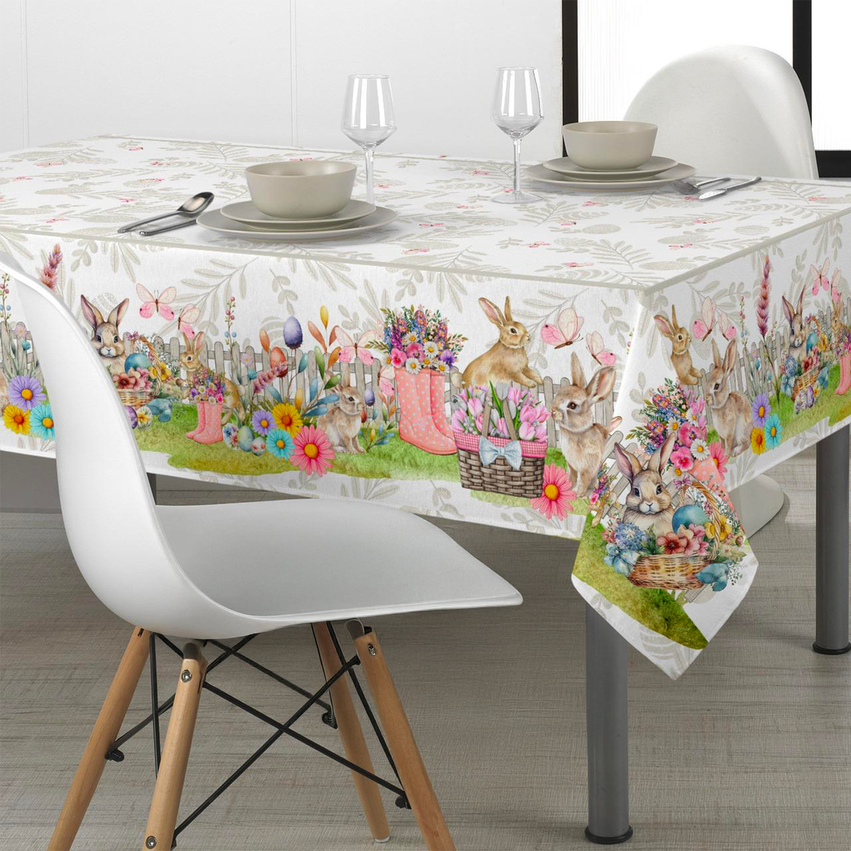 Creative Converting - Tovaglia foderata in plastica con tocco Creative Converting - Tovaglia foderata in plastica con tocco