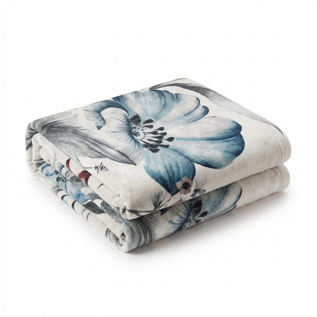 Grandfoulard Copritutto Multiuso in Velluto 270x270 cm  Copridivano Grande Telo Arredo Floreale Copriletto Matrimoniale Leggero per Divano e Letto Vari Colori