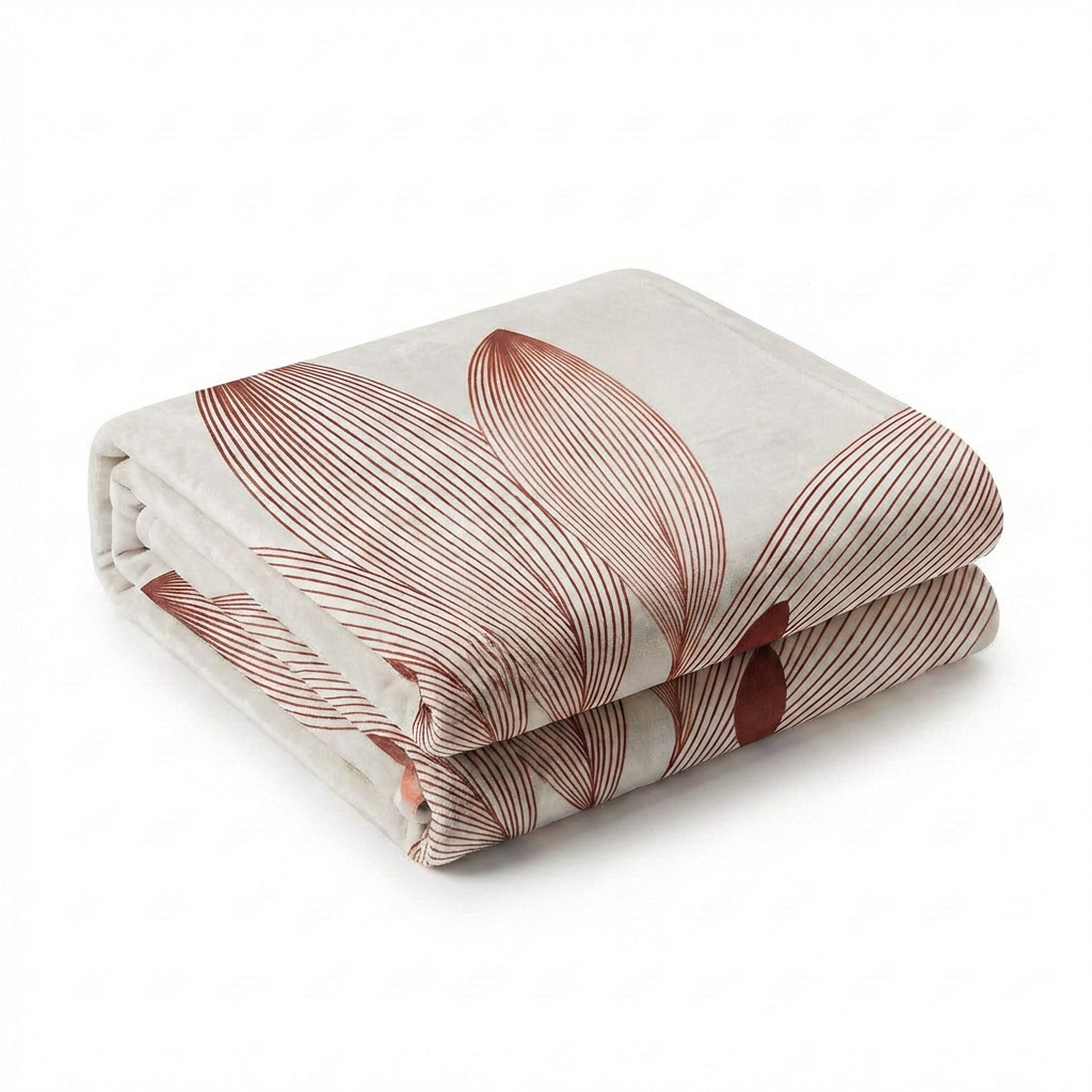 Grandfoulard Copritutto Multiuso in Velluto 270x270 cm Fiore Rosso Copridivano Grande, Telo Arredo Floreale, Copriletto Matrimoniale Leggero Lavabile