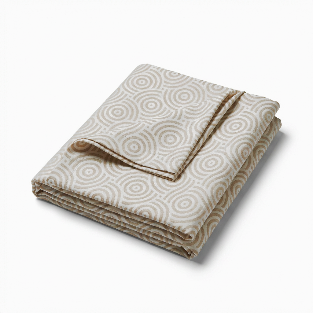 Grandfoulard Copritutto in Raso 270x270 cm – Copridivano Grande Multiuso, Telo Arredo Design Cerchi, Copriletto Matrimoniale Leggero Lavabile, Vari Colori
