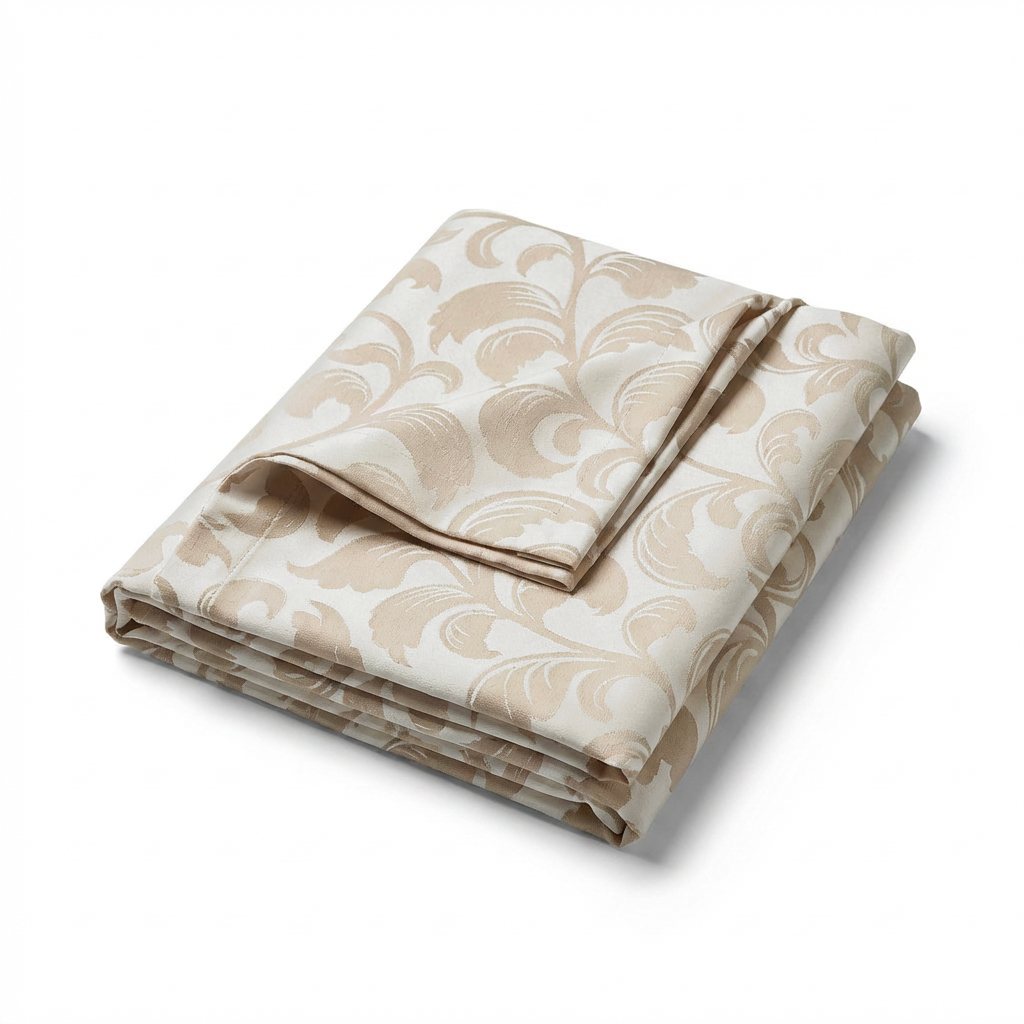 Grandfoulard Copritutto in Raso Jacquard 270x270 cm – Copridivano Grande Multiuso, Telo Arredo Floreale, Copriletto Matrimoniale Leggero Lavabile, Vari Colori