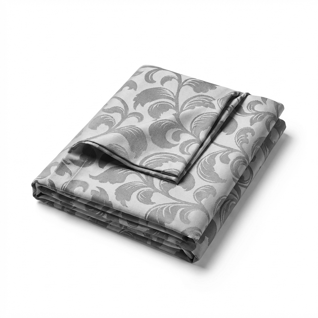 Grandfoulard Copritutto in Raso Jacquard 270x270 cm – Copridivano Grande Multiuso, Telo Arredo Floreale, Copriletto Matrimoniale Leggero Lavabile, Vari Colori