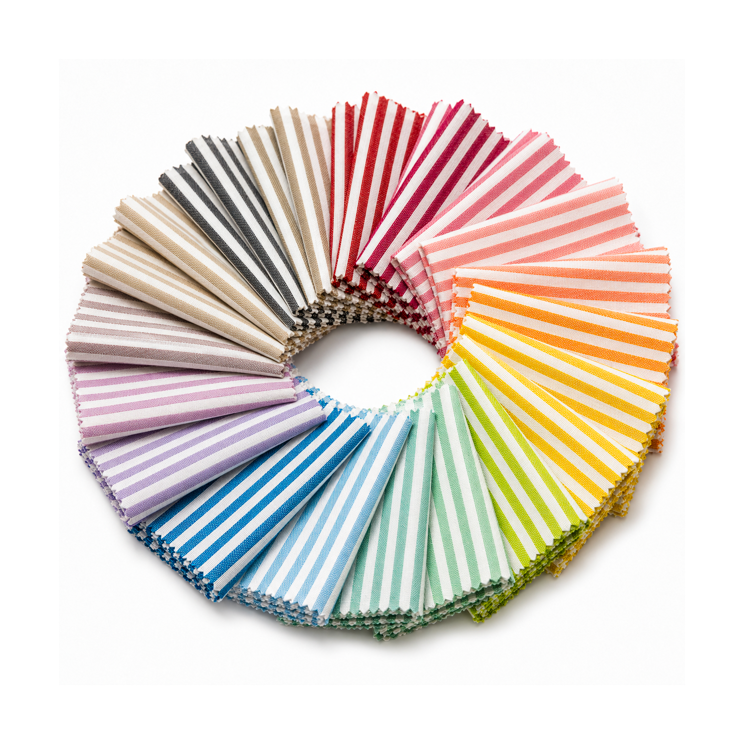 Tessuto a Metro Tinto in Filo a Righe Country 0,5 cm Altezza 280 cm misto cotone Vari Colori