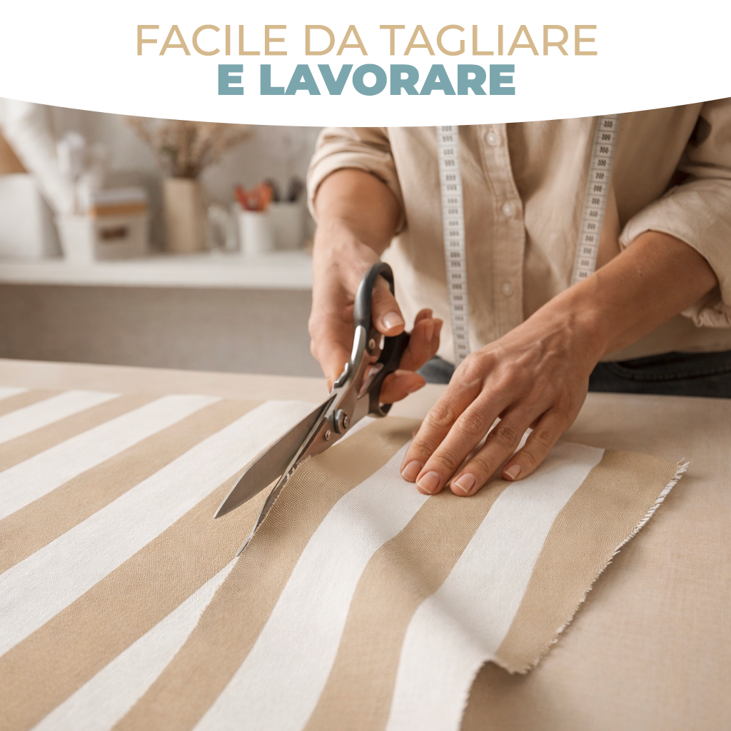 Tessuto Impermeabile da Esterno al Metro “Stirio” – Dralon Acrilico 100% Rigato, Altezza 320 cm, Antimacchia e Resistente UV – Vari Colori (Copia)