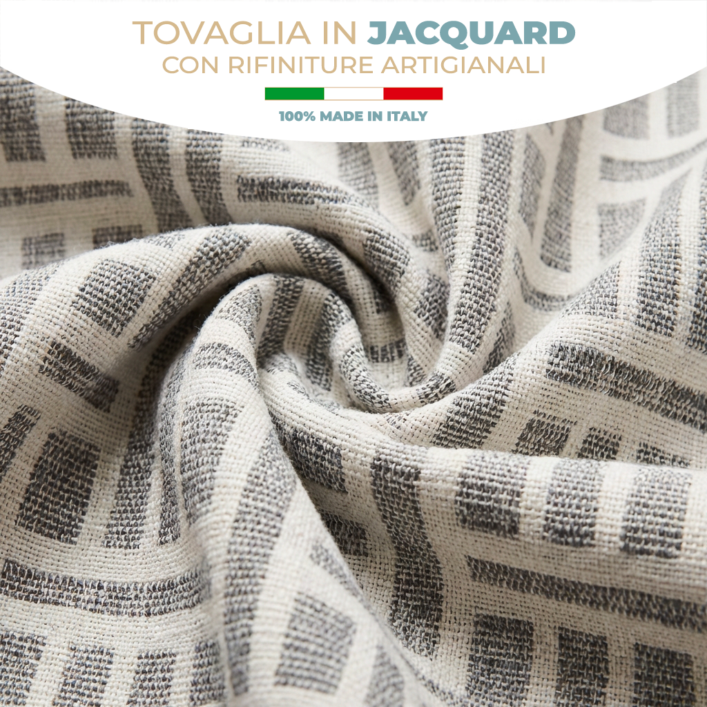 Tovaglia da Tavola Jacquard in Cotone Floreale Copritavolo Elegante Lavabile e Resistente per Cucina e Sala Disponibile in Varie Misure