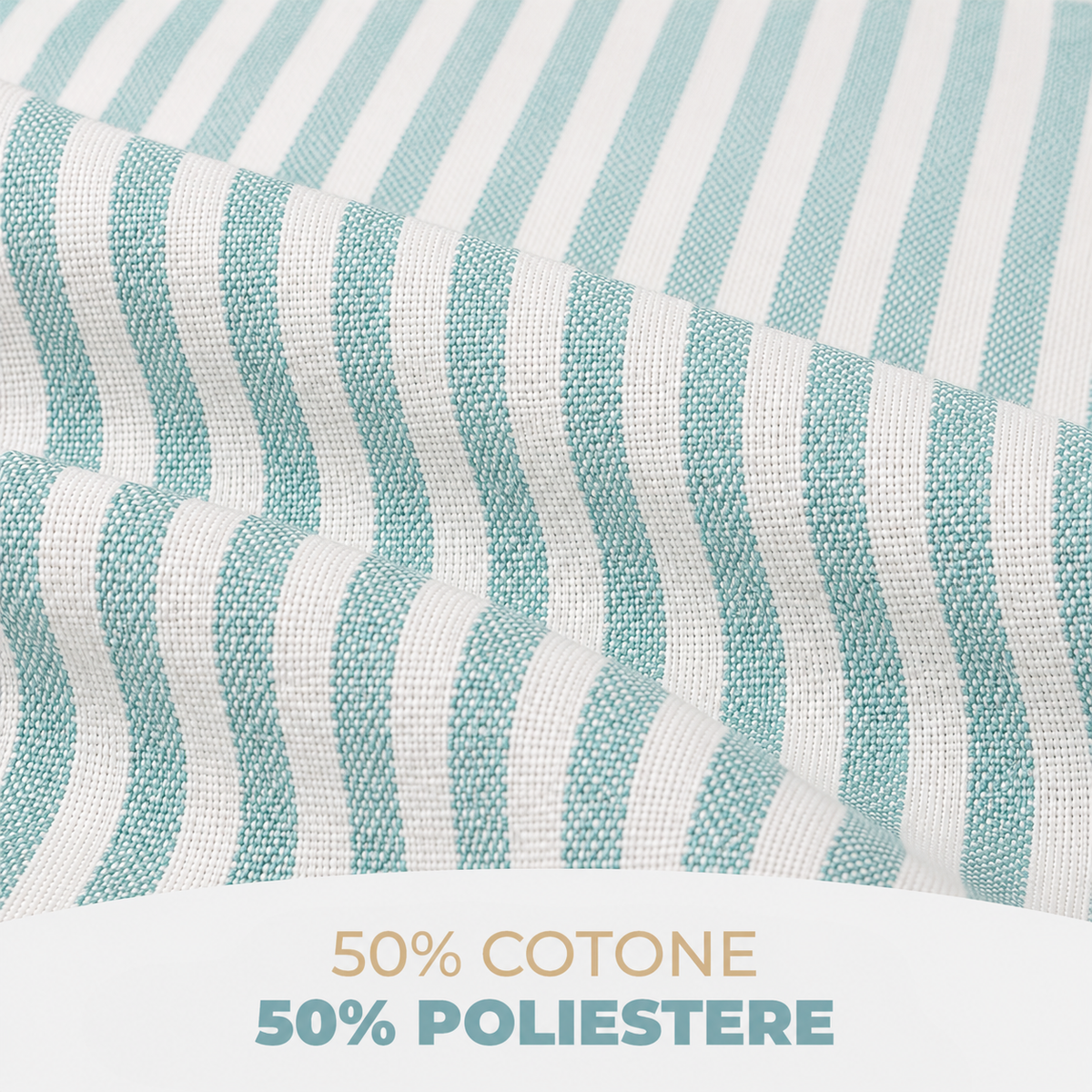 Tovaglia a Righe Country Tinto in Filo 50% Cotone 50% Poliestere  Riga 0,5 cm Rettangolare e Quadrata da 4 a 30 Posti Tavolo Buffet Vari Colori