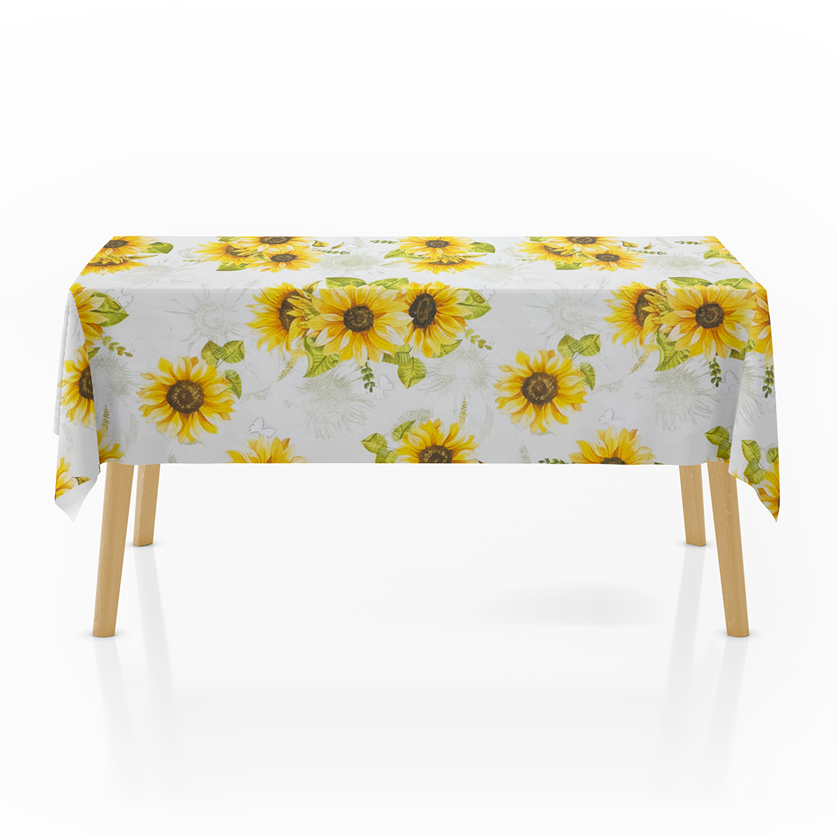 Tovaglia Rettangolare in Tela Cerata PVC con Disegno Girasoli – Impermeabile, Antimacchia, Facile da Pulire – Per Interno ed Esterno – Varie Misure