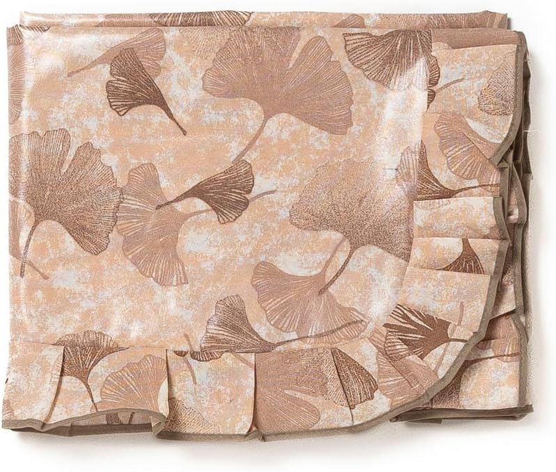 Tovaglia Copritavolo con Volant 6 Posti 140 x 170 cm Plastificata Rettangolare Antimacchia e Impermeabile Sinfonia