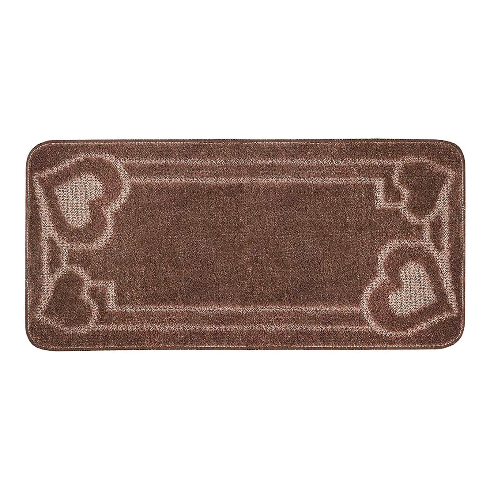 Tappeto Bagno Antiscivolo 50x80 cm Tappetino Cuori Morbido Assorbente Scendibagno Cuori VARI COLORI