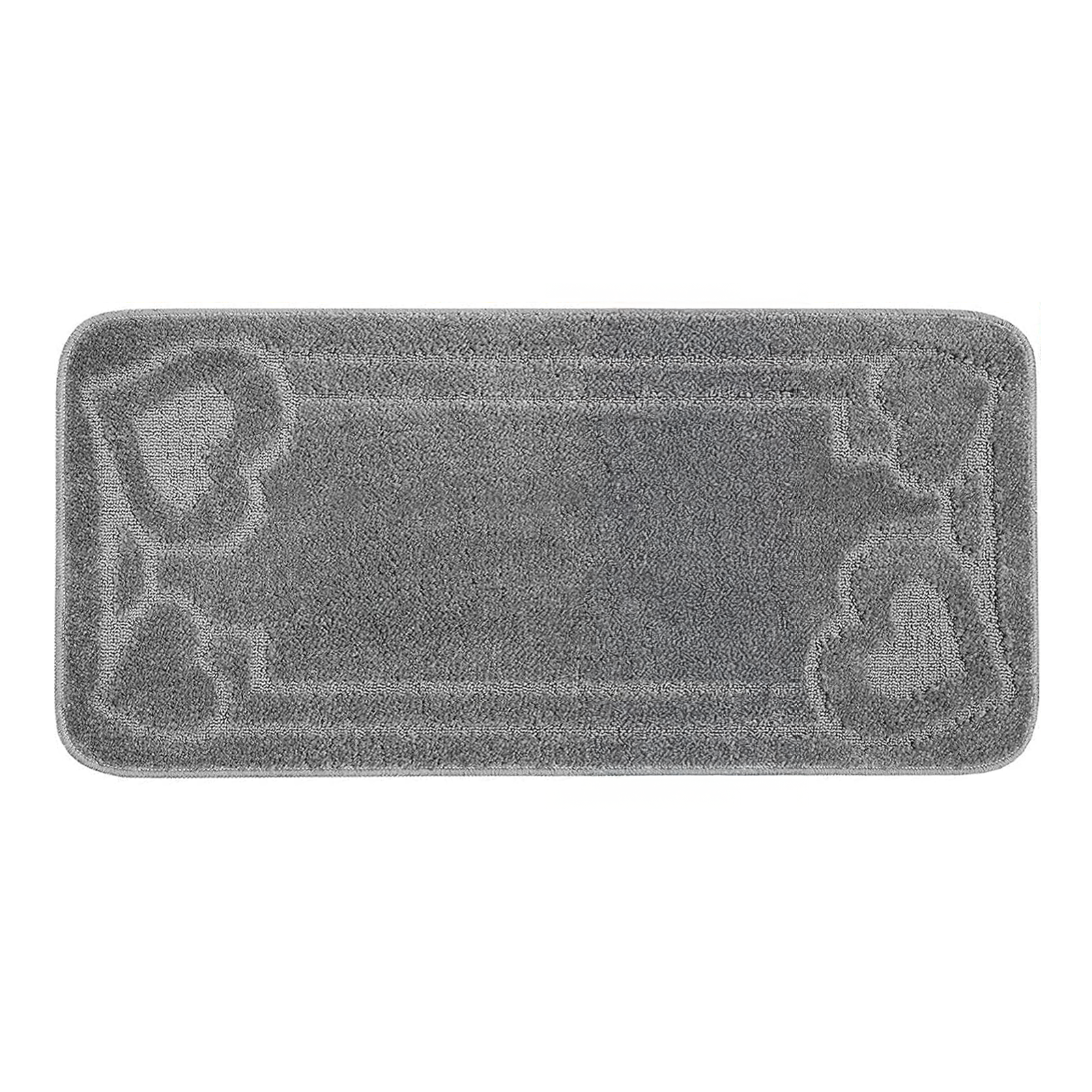 Tappeto Bagno Antiscivolo 50x80 cm Tappetino Cuori Morbido Assorbente Scendibagno Cuori VARI COLORI