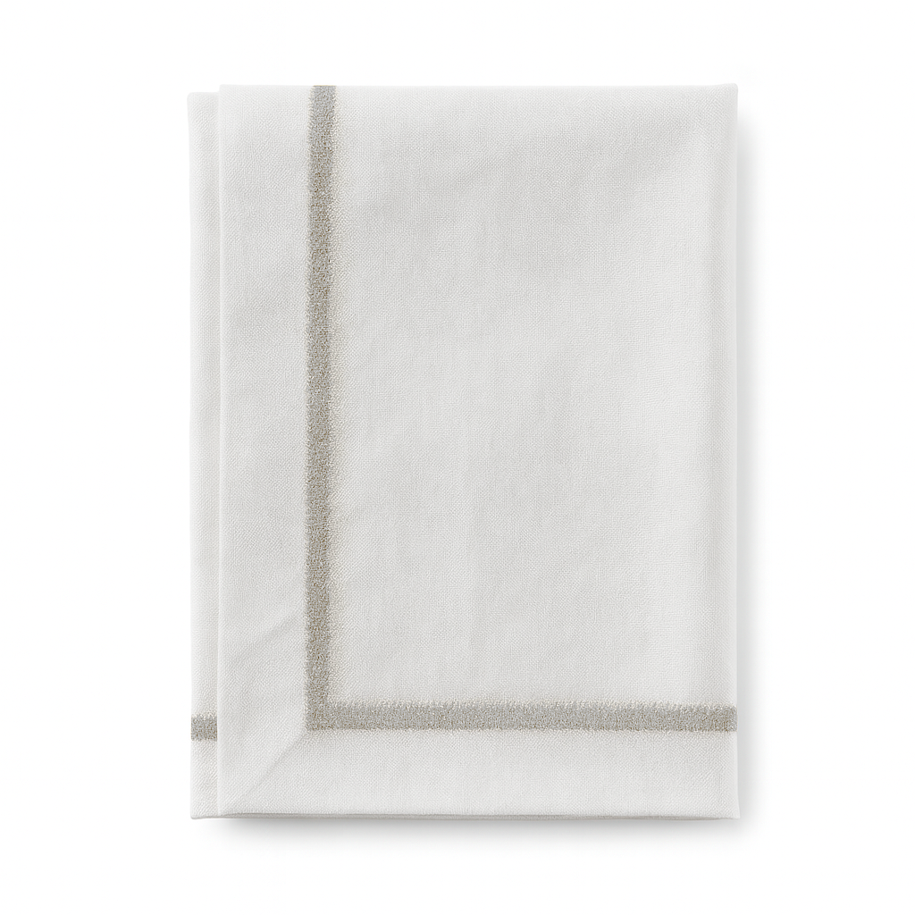 Tovaglia da tavola Natalizia elegante Gold con Ricamo Lurex Oro o Argento – Vari Colori e Misure