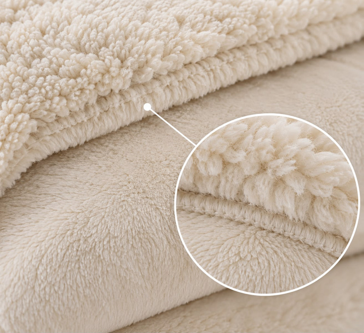 Coperta Matrimoniale Alaska in Ecopelliccia Coral e Sherpa 250x260 cm Plaid Invernale Doppio Strato 460 gr/m² Extra Morbida Calda e Soffice 5/5 Punti Calore