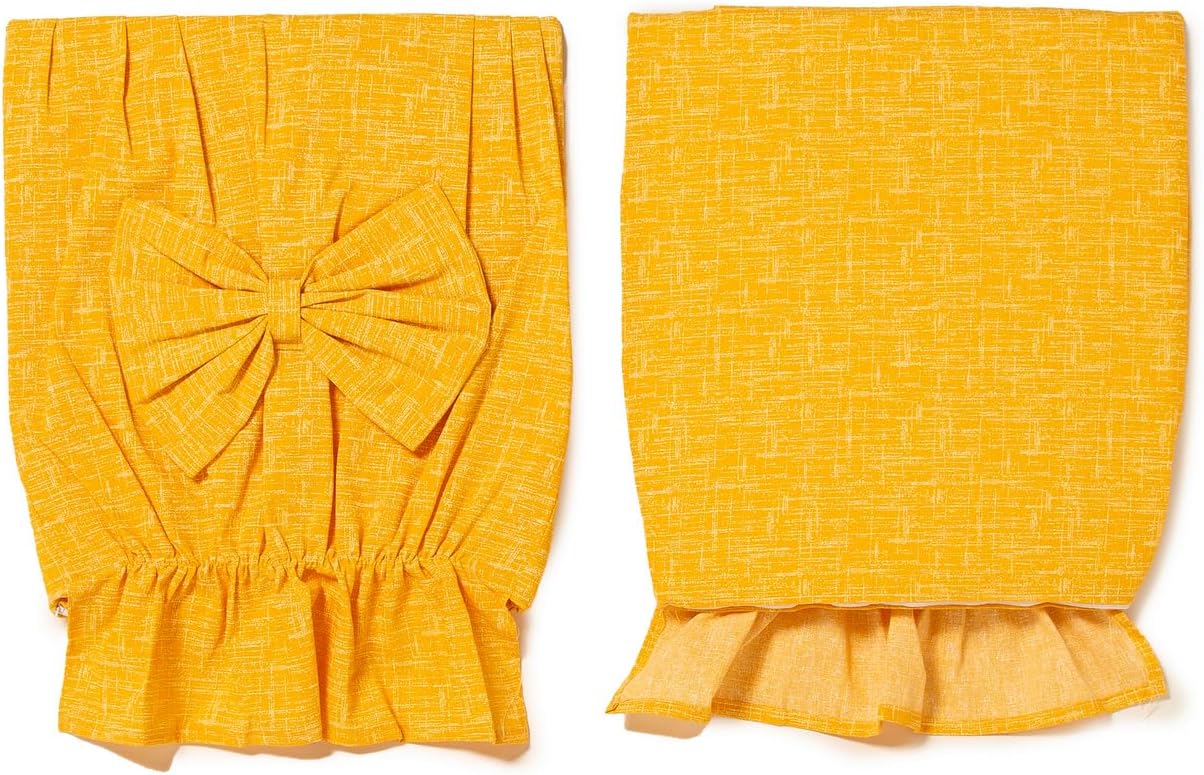 Set 2 Coprischienale Sedia Imbottiti Shabby Chic Unito Sfoderabili con Elastico e Fiocco Misura 45x40/47 cm Vari Colori