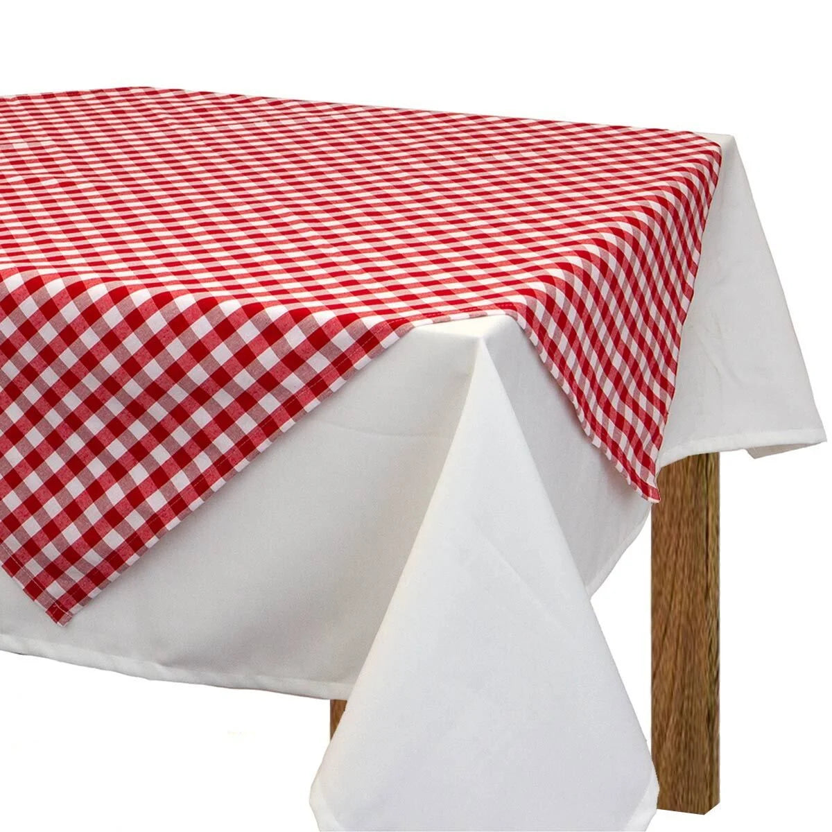 Coprimacchia a Quadretti Country 100x100 cm – Tessuto Jacquard Made in Italy per Ristoranti, Trattorie e Agriturismi