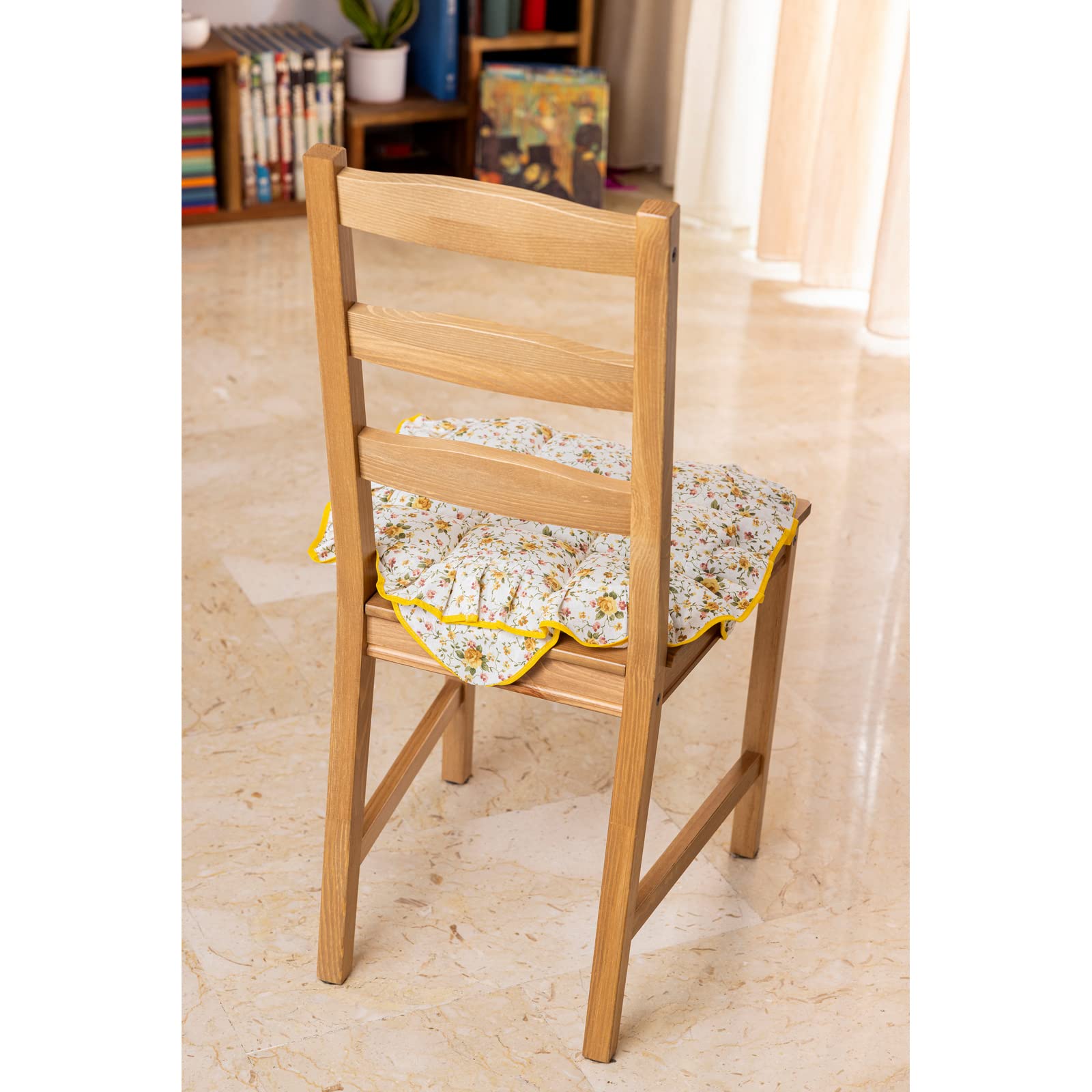 Cuscino Coprisedia trapuntato con alette stile Provenzale vari colori