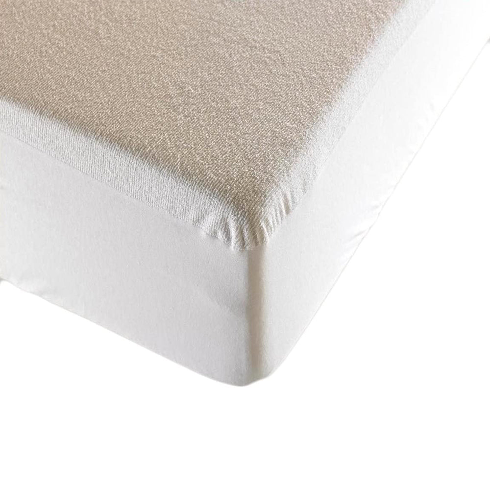 Coprimaterasso Impermeabile Dry singolo 90x195 in cotone PVC gommato bianco