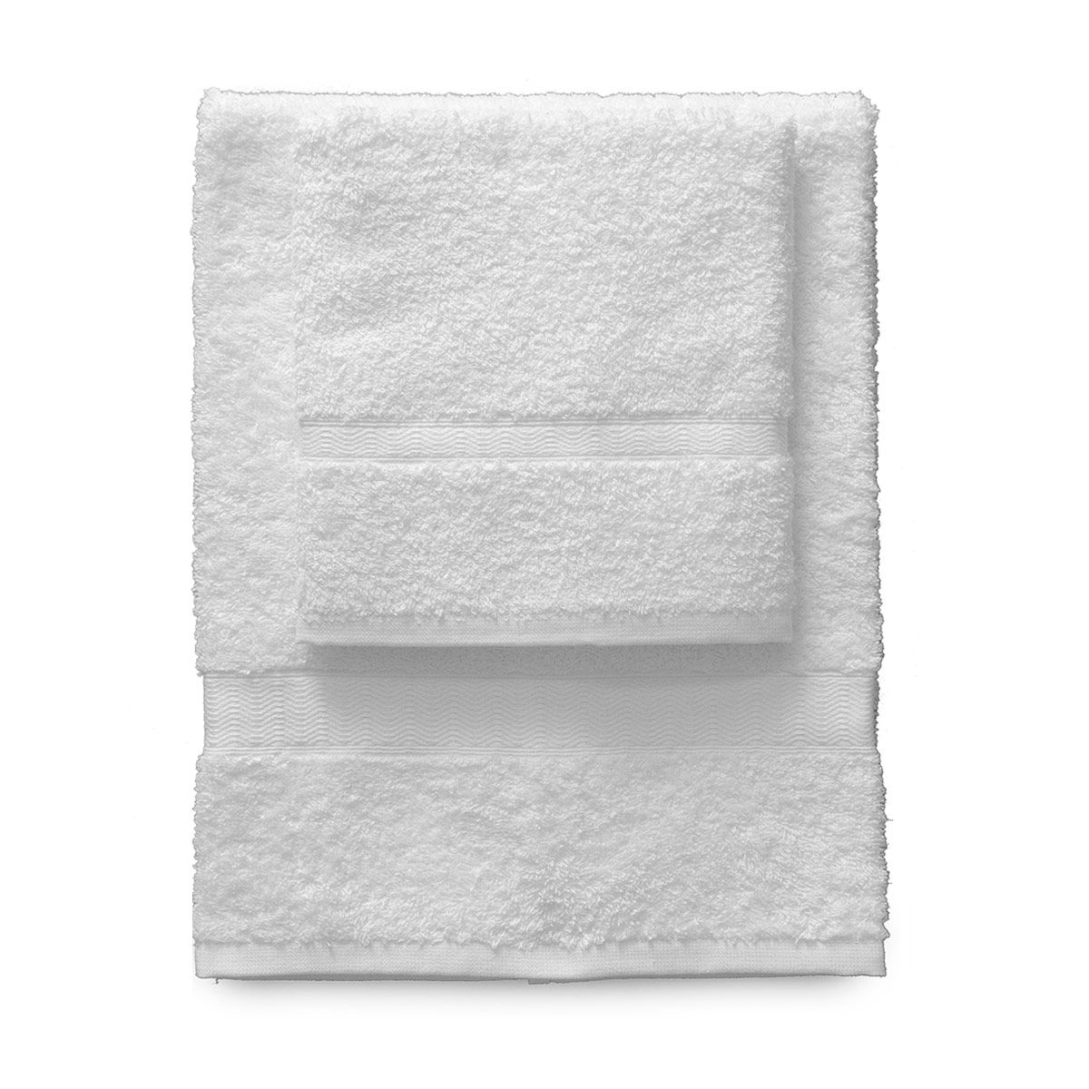 Set asciugamani 1+1 Gabel tinta unita in spugna di cotone 420gr Vari colori