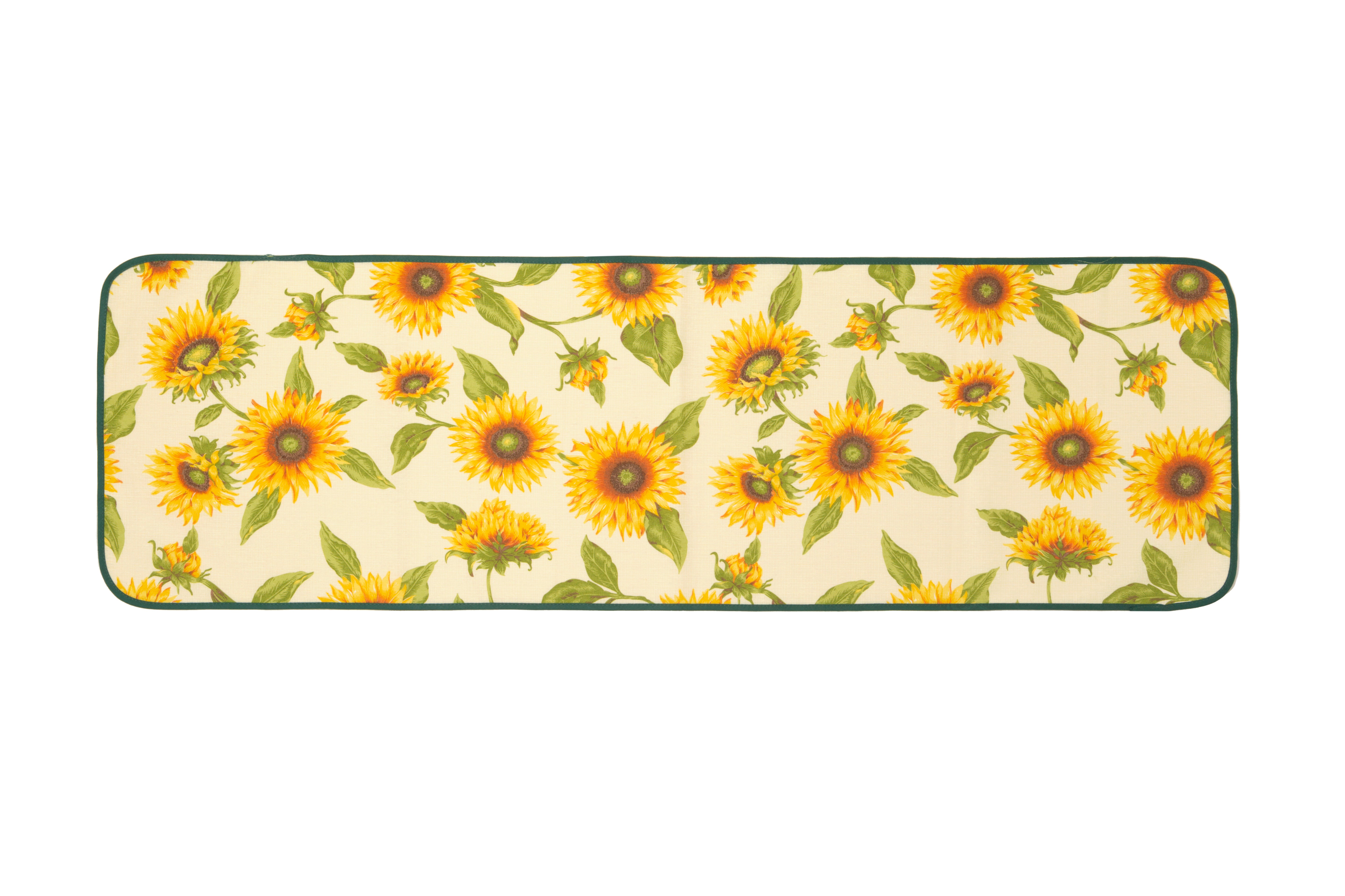 Runner da Tavola Shabby Chic 140x40 lavabile giallo e beige fantasia Girasoli