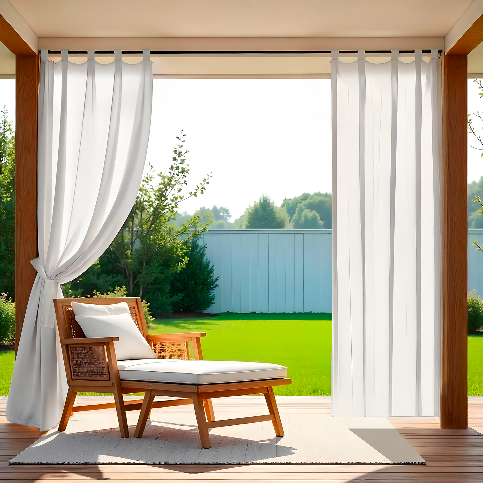 Tenda gazebo FORSTA 150x270 cm idrorepellente con passanti chiusura a strappo e fermatenda in omaggio