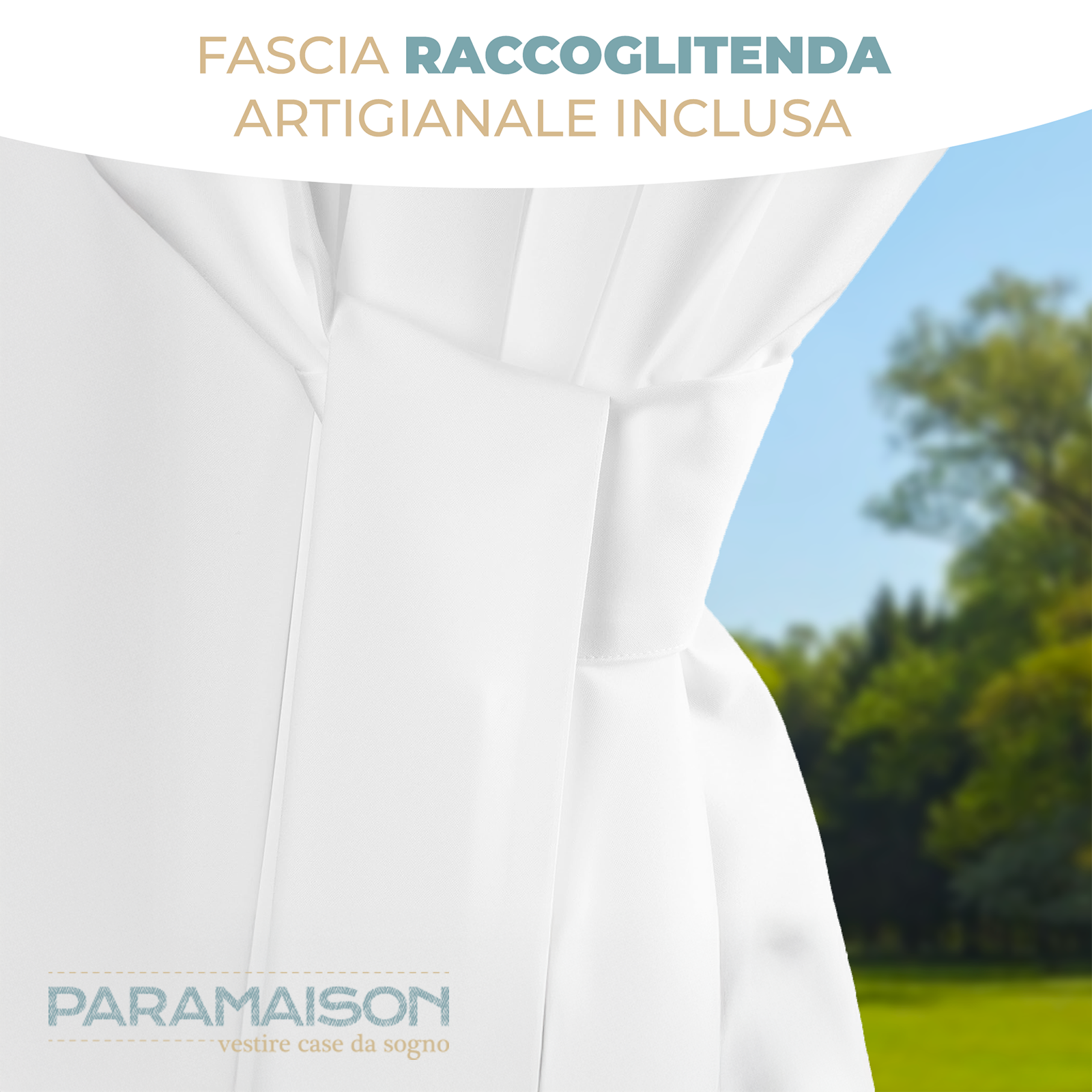 Tenda gazebo FORSTA 150x270 cm idrorepellente con passanti chiusura a strappo e fermatenda in omaggio