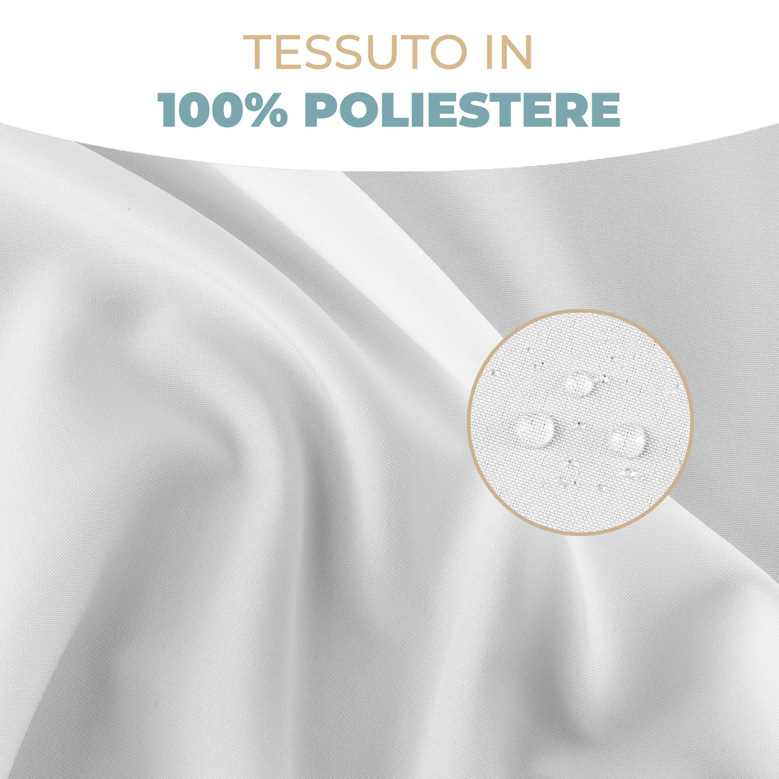 Tenda gazebo FORSTA 150x270 cm idrorepellente con passanti chiusura a strappo e fermatenda in omaggio