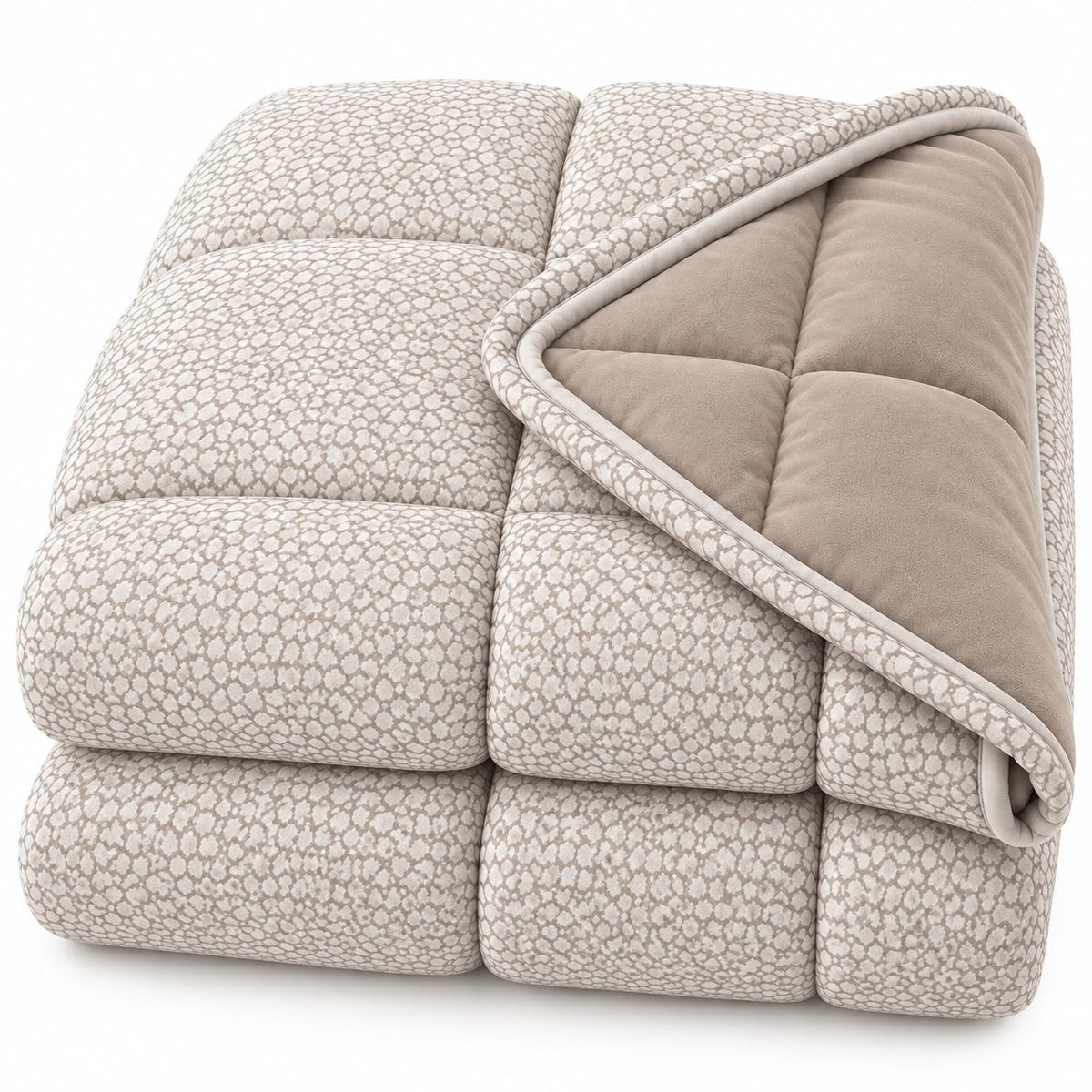 Trapunta Piumone Matrimoniale in Raso Jacquard 260x270 cm 300 g/m² Vari colori